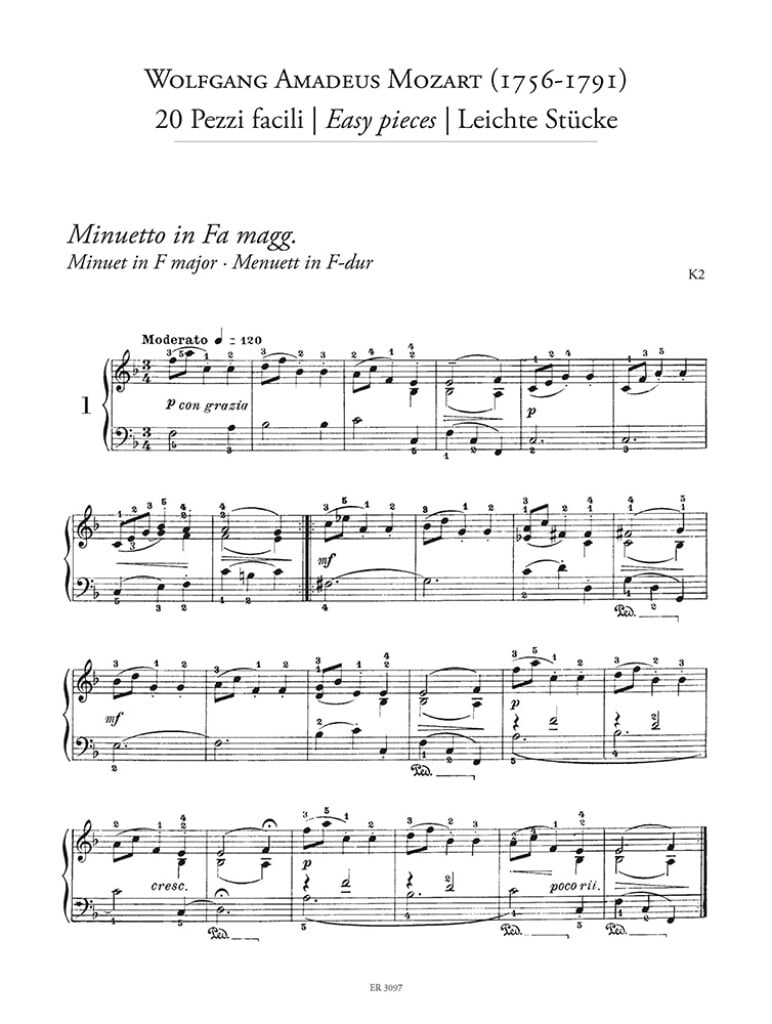 20 pezzi facili per pianoforte
